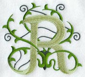 Vines Letter R - 5 inch