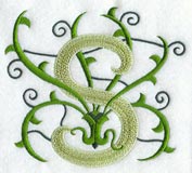 Vines Letter S - 5 inch