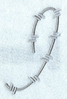 Barbed Wire Letter I - 5 inch