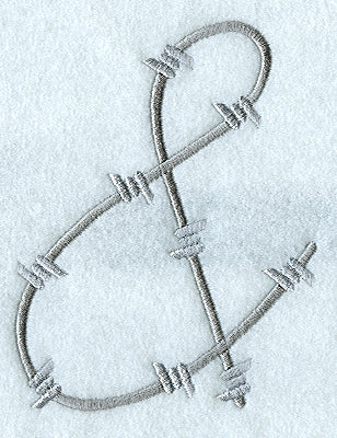 Barbed Wire Punctuation & - 5 inch