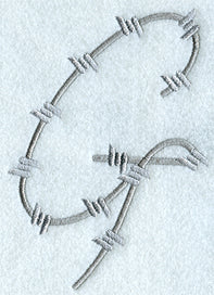 Barbed Wire Letter G - 5 inch