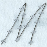 Barbed Wire Letter M - 5 inch