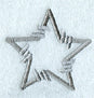 Barbed Wire Punctuation Star - 5 inch