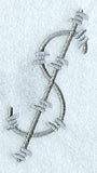 Barbed Wire Punctuation $ - 5 inch
