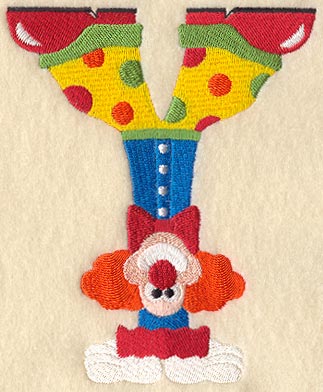 Clown Letter Y - 5 inch