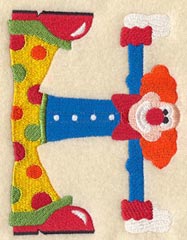 Clown Letter H - 5 inch