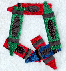 Crayon Letter Q - 3 inch