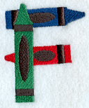 Crayon Letter F - 3 inch