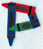 Crayon Letter P - 3 inch