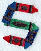 Crayon Letter S - 3 inch