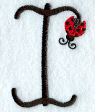 Ladybug Letter I - 3 inch