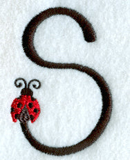Ladybug Letter S - 3 inch