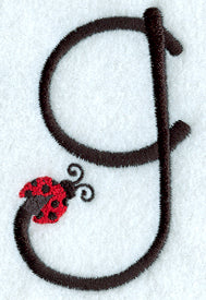 Ladybug Lower Case Letter g - 3 inch