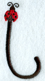 Ladybug Lower Case Letter l - 3 inch