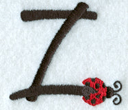 Ladybug Lower Case Letter z - 3 inch
