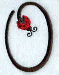 Ladybug Letter O - 3 inch