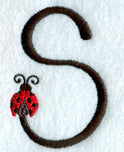 Ladybug Letter S - 3 inch