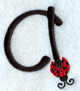 Ladybug Lower Case Letter a - 3 inch
