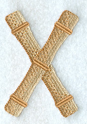 Bamboo Letter X - 3 inch