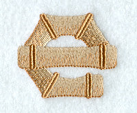 Bamboo Lower Case Letter e - 3 inch