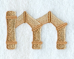 Bamboo Lower Case Letter m - 3 inch