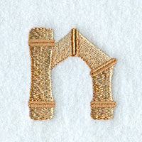 Bamboo Lower Case Letter n - 3 inch