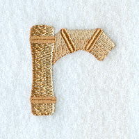 Bamboo Lower Case Letter r - 3 inch