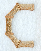 Bamboo Letter C - 3 inch