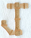 Bamboo Letter J - 3 inch