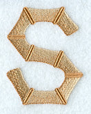 Bamboo Letter S - 3 inch