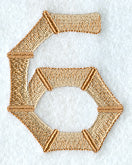 Bamboo Number 6 - 3 inch