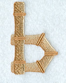 Bamboo Lower Case Letter b - 3 inch