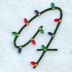 Christmas Lights Letter F - 3 inch