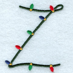 Christmas Lights Letter Z - 3 inch