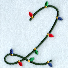 Christmas Lights Number 2 - 3 inch