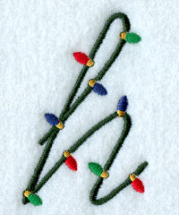Christmas Lights Lower Case h - 3 inch