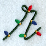 Christmas Lights Lower Case r - 3 inch