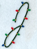 Christmas Lights Letter J - 3 inch