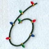 Christmas Lights Number 6 - 3 inch