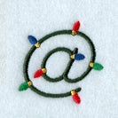 Christmas Lights Symbol @ - 3 inch