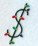 Christmas Lights Symbol $ - 3 inch