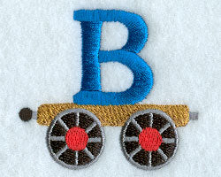 Train Letter B - 2.5 inch
