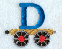 Train Letter D - 2.5 inch