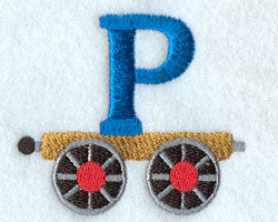 Train Letter P - 2.5 inch