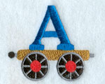 Train Letter A - 2.5 inch
