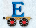 Train Letter E - 2.5 inch