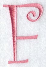 Curlz Capital Letter F - 3 inch