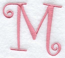 Curlz Capital Letter M - 3 inch