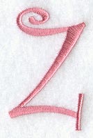 Curlz Lower Case z - 3 inch