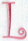 Curlz Capital Letter L - 3 inch